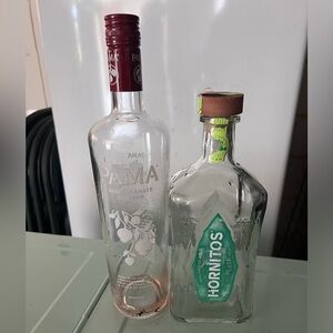 Hornitos & Pama bottles EMPTY